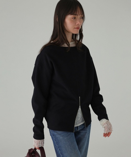 BABYLONE(バビロン)の「フロントZIPスウェット(スウェット・レディース・ホワイト/ブラック/ブラウン・フリー)」の15枚目の写真