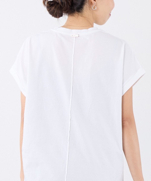 MICA&DEAL(マイカ&ディール)の「フォトプリントフレンチスリーブTシャツ(Tシャツ/カットソー・レディース・ブラウン/ホワイト・FREE)」の20枚目の写真