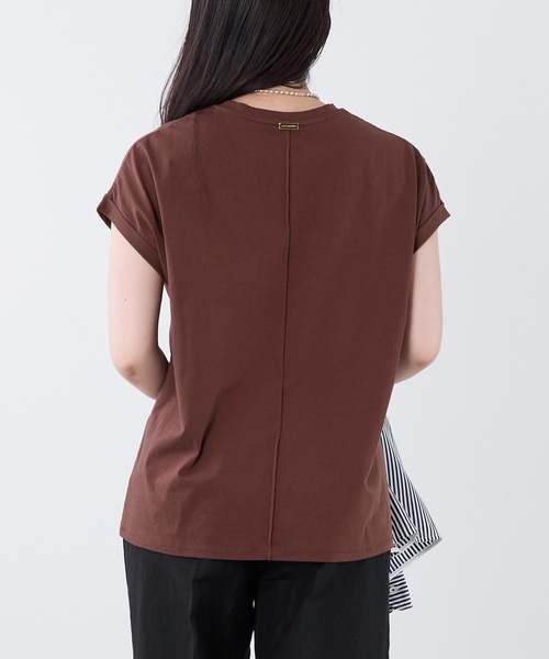 MICA&DEAL(マイカ&ディール)の「フォトプリントフレンチスリーブTシャツ(Tシャツ/カットソー・レディース・ブラウン/ホワイト・FREE)」の13枚目の写真