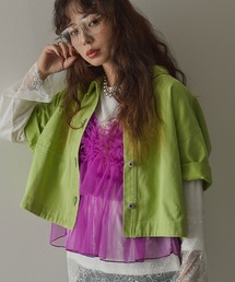 bohmal（ボマール）の「【セットアップ可能】ハーフスリーブカラーシャツジャケット（デニムジャケット）」