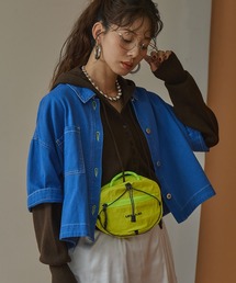 bohmal（ボマール）の「【セットアップ可能】ハーフスリーブカラーシャツジャケット（デニムジャケット）」