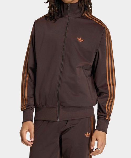 adidas(アディダス)の「【adidas originals/アディダスオリジナルス】ファイヤーバード トラックトップ / FIREBIRD TRACK TOP/LOOS / ユニセックス(ジャージ・メンズ・ダークネイビー/ブラウン・M/L)」の2枚目の写真