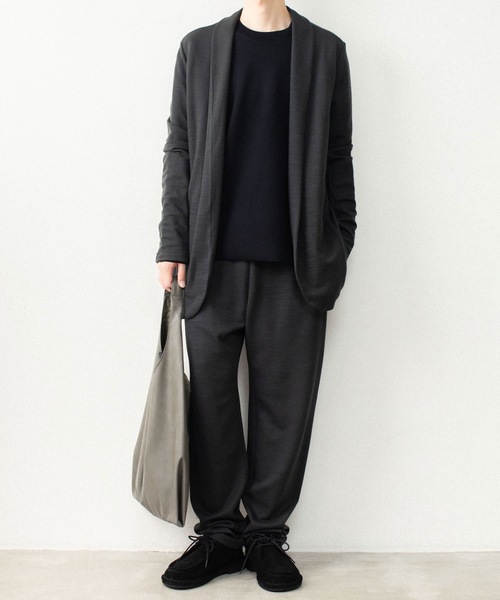 ATTACHMENT(アタッチメント)の「【LIMITED】W/NYスムース ラウンジトラウザーズ / W/NY SMOOTH LOUNGE TROUSERS(スウェットパンツ・メンズ・ブラック/ダークグレー・4/3/2/1)」の12枚目の写真