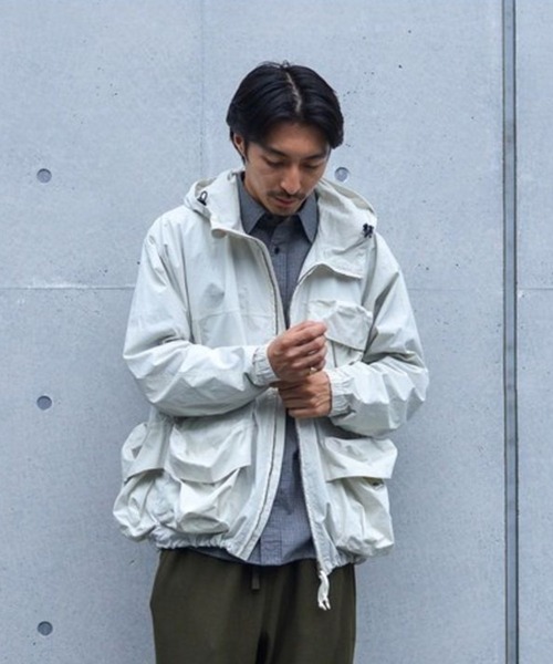 Snow Peak(スノーピーク)の「Snow Peak / Indigo C/N Jacket インディゴ C/N ジャケット(ブルゾン・メンズ・ブラック/アイボリー/インディゴブルー・S/M/L/XL)」の2枚目の写真