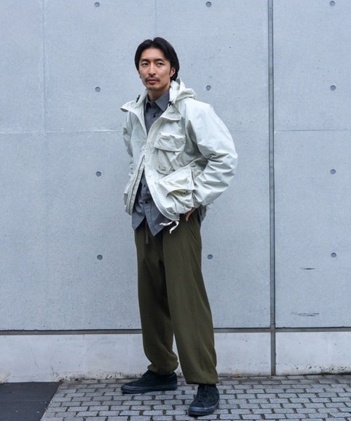Snow Peak(スノーピーク)の「Snow Peak / Indigo C/N Jacket インディゴ C/N ジャケット(ブルゾン・メンズ・ブラック/アイボリー/インディゴブルー・S/M/L/XL)」の4枚目の写真