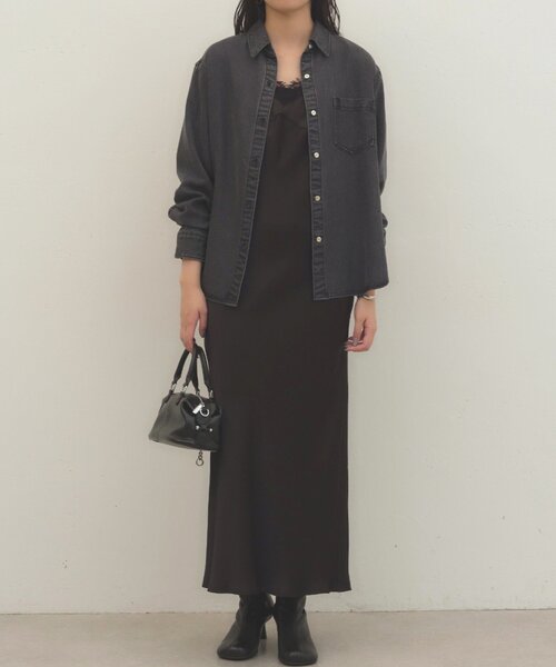 LOUNGEDRESS（ラウンジドレス）の「《幅広いシーンで活躍》レースキャミワンピース（ワンピース・レディース・アイボリー/ブラック/ベージュ・FREE）」の17枚目の写真
