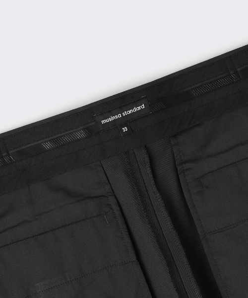 MUSINSA STANDARD（ムシンサスタンダード）の「ウィップコードカーブドヒドゥンバンディングスラックス[グレー]（スラックス・メンズ・その他・32/33/34/36/38/28/29/30/31）」の5枚目の写真