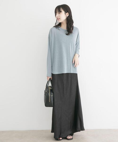 ITEMS URBANRESEARCH(アイテムズ アーバンリサーチ)の「ストレッチサテンスカート(スカート・レディース・ブラック/ホワイト・FREE)」の16枚目の写真