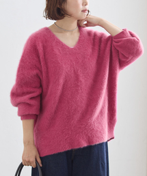 《一部WEB限定カラー/追加》FOX CASHMERE Vネックプルオーバー