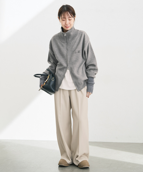 jj mercer（ジェイジェイマーサー）の「《別注 / 》J.J.mercer for SS DRIVERS KNIT（ニット/セーター・レディース・グレー/ネイビー・FREE）」の9枚目の写真