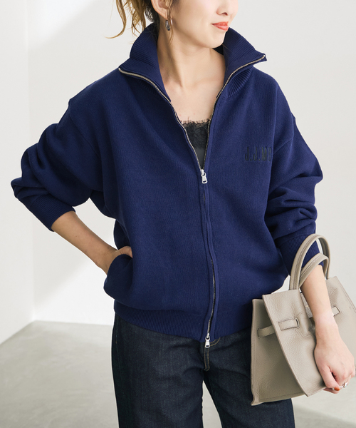 jj mercer（ジェイジェイマーサー）の「《別注 / 》J.J.mercer for SS DRIVERS KNIT（ニット/セーター・レディース・グレー/ネイビー・FREE）」の11枚目の写真