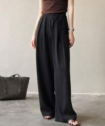 タックワイドパンツ