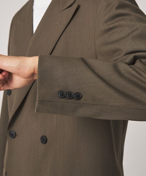 Steven Alan（スティーブンアラン）の「＜Steven Alan＞ ヴィンテージツイル ダブルブレステッド 6B ジャケット（テーラードジャケット・メンズ・モカ/ブラック・XL/L/M/S）」の3枚目の写真