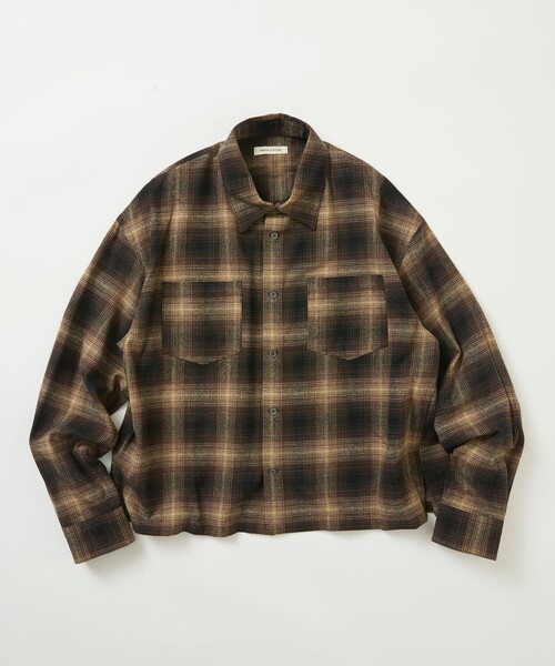 FREAK'S STORE(フリークスストア)の「限定展開 オンブレ クロップド チェックシャツ(シャツ/ブラウス・メンズ・ブラック/ホワイト/ブラウン/ブルー・LARGE/MEDIUM/SMALL)」の15枚目の写真