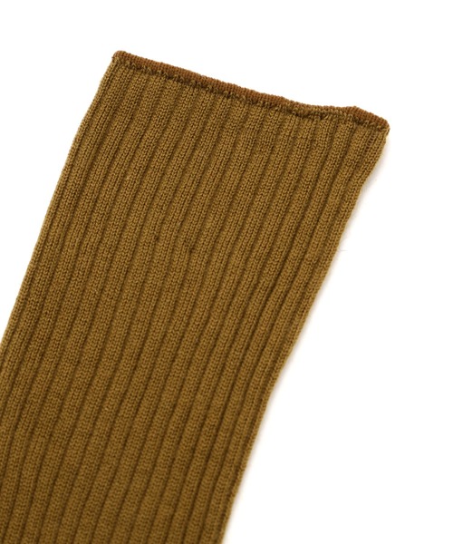 MARGARET HOWELL（マーガレットハウエル）の「FINE MERINO FULL RIB SOCK（ソックス/靴下・メンズ・ダークブルー/ブラック/マスタード・FREE）」の4枚目の写真