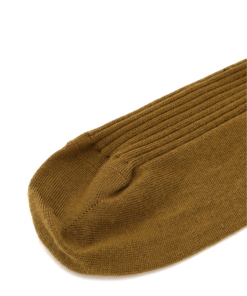 MARGARET HOWELL（マーガレットハウエル）の「FINE MERINO FULL RIB SOCK（ソックス/靴下・メンズ・ダークブルー/ブラック/マスタード・FREE）」の6枚目の写真