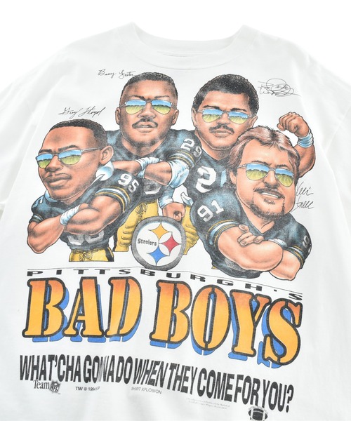 LABORATORY R(ラボラトリーアール)の「【USED】90's DELTA “NFL Pittsburgh Steelers / BAD BOYS” アメフト Tシャツ(Tシャツ/カットソー・メンズ・ホワイト・X-LARGE)」の2枚目の写真