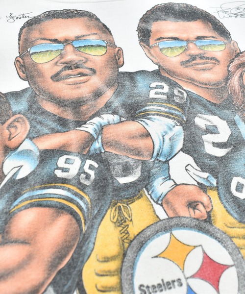 LABORATORY R(ラボラトリーアール)の「【USED】90's DELTA “NFL Pittsburgh Steelers / BAD BOYS” アメフト Tシャツ(Tシャツ/カットソー・メンズ・ホワイト・X-LARGE)」の4枚目の写真