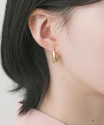 ステンレスオーバルフープピアス