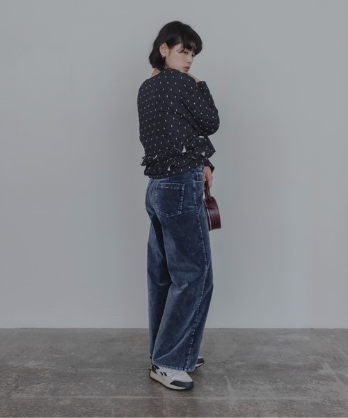 Eimee Law(エイミーロウ)の「ダイヤキルト バックフリル中綿ジャケット(ノーカラージャケット・レディース・アイボリー/ブラウン/ブラック・FREE)」の21枚目の写真