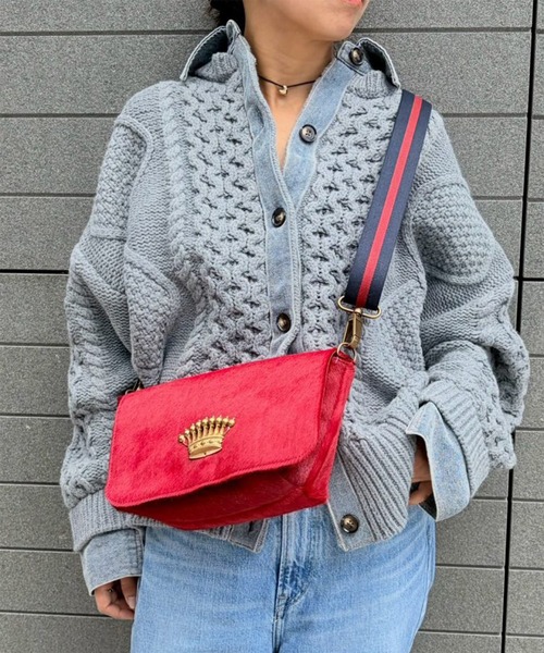 Scrap Book(スクラップブック)の「【SOUS LES PAVES PARIS】MAITAI バッグ(ショルダーバッグ・レディース・レッド/ブラウン系その他/ベージュ系その他・FREE)」の1枚目の写真