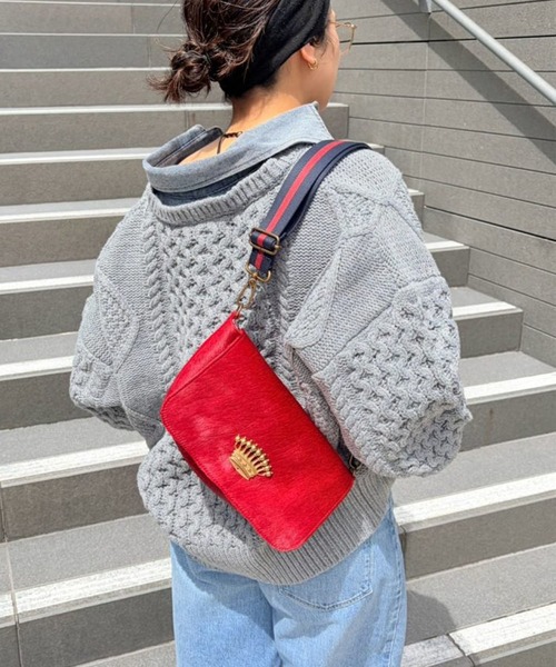 Scrap Book(スクラップブック)の「【SOUS LES PAVES PARIS】MAITAI バッグ(ショルダーバッグ・レディース・レッド/ブラウン系その他/ベージュ系その他・FREE)」の5枚目の写真