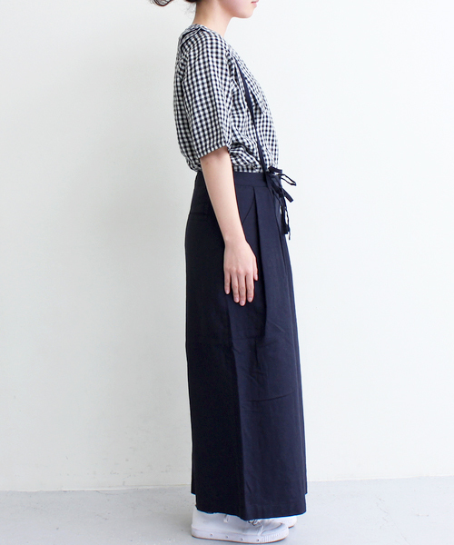maison de plage（メゾンドプラージュ）の「MDP コットン/リネン　たっぷり吊りパンツ（その他パンツ・レディース・ベージュ/ネイビー・FREE）」の17枚目の写真