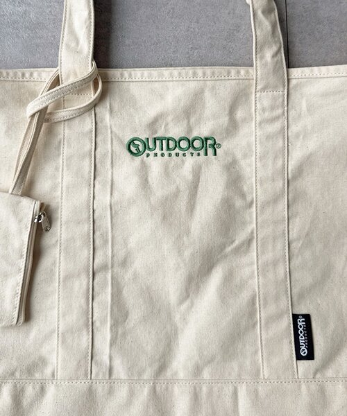 OUTDOOR PRODUCTS(アウトドアプロダクツ)の「【OUTDOOR PRODUCTS】ミニポーチ付トート(トートバッグ・メンズ・アイボリー/ネイビー/ブラウン・FREE)」の9枚目の写真