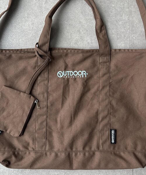 OUTDOOR PRODUCTS(アウトドアプロダクツ)の「【OUTDOOR PRODUCTS】ミニポーチ付トート(トートバッグ・メンズ・アイボリー/ネイビー/ブラウン・FREE)」の12枚目の写真