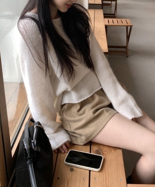 FLINEA(フリネア)の「リボンセーター(ニット/セーター・レディース・オフホワイト/ピンク・FREE)」の11枚目の写真