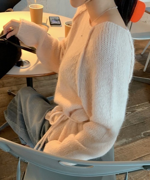 FLINEA(フリネア)の「リボンセーター(ニット/セーター・レディース・オフホワイト/ピンク・FREE)」の20枚目の写真