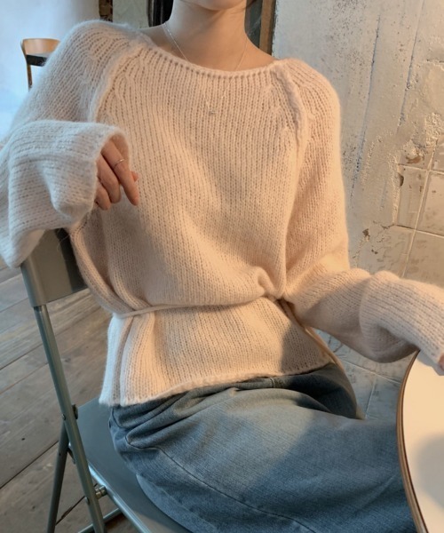 FLINEA(フリネア)の「リボンセーター(ニット/セーター・レディース・オフホワイト/ピンク・FREE)」の21枚目の写真