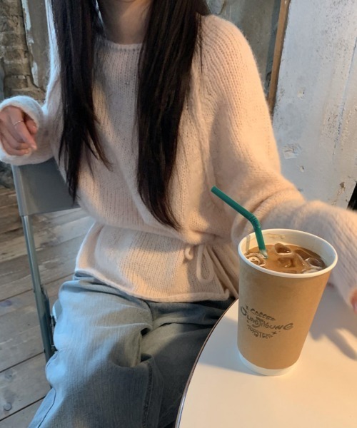 FLINEA(フリネア)の「リボンセーター(ニット/セーター・レディース・オフホワイト/ピンク・FREE)」の22枚目の写真