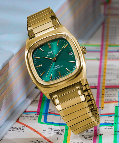 TIMEX(タイメックス)の「TIMEX E-Line Automatic tx-tw2y67700(アナログ腕時計・レディース・ゴールド・FREE)」の2枚目の写真