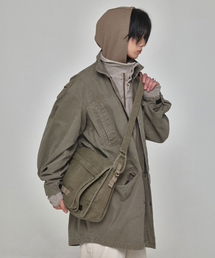 KICHUL（キチョル）の「Raw Military Messenger Bag (Washed Khaki)（メッセンジャーバッグ）」