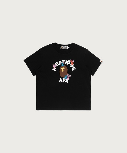 BAPE X DISNEY STITCH AND FRIENDS COLLEGE MINI TEE（Tシャツ