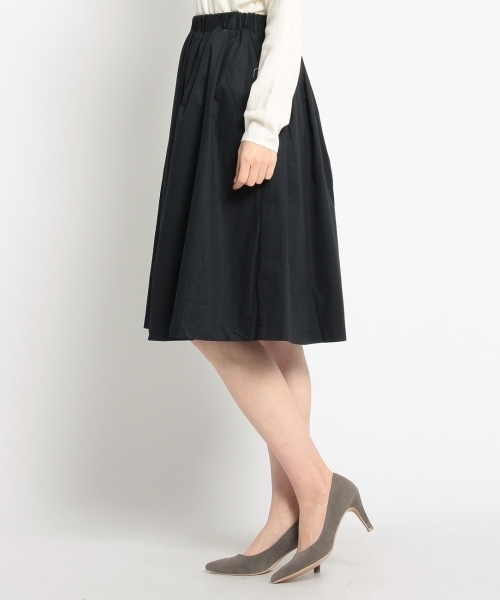 HusHusH(ハッシュアッシュ)の「ツイルミディ丈フレアスカート(スカート・レディース・グリーン/ブルー・03/02)」の4枚目の写真