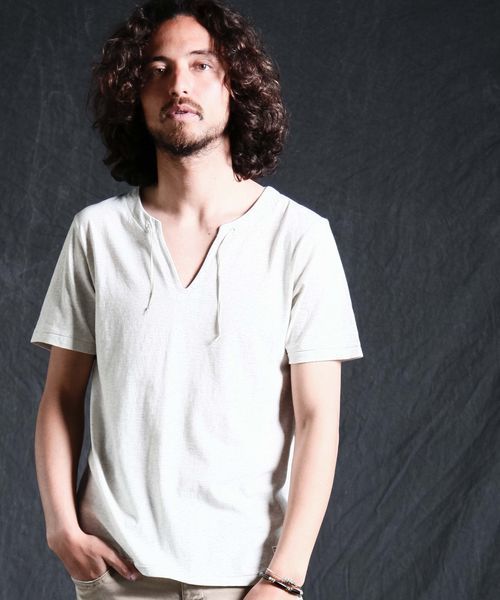 SABLE CLUTCH（セーブルクラッチ）の「LACE TEE（Tシャツ/カットソー・メンズ・ブラック/オフホワイト/グレー・MEDIUM/LARGE/SMALL）」の2枚目の写真