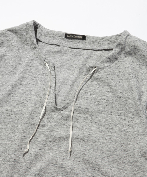 SABLE CLUTCH（セーブルクラッチ）の「LACE TEE（Tシャツ/カットソー・メンズ・ブラック/オフホワイト/グレー・MEDIUM/LARGE/SMALL）」の16枚目の写真