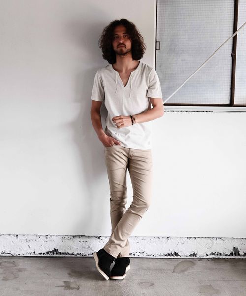 SABLE CLUTCH（セーブルクラッチ）の「LACE TEE（Tシャツ/カットソー・メンズ・ブラック/オフホワイト/グレー・MEDIUM/LARGE/SMALL）」の19枚目の写真