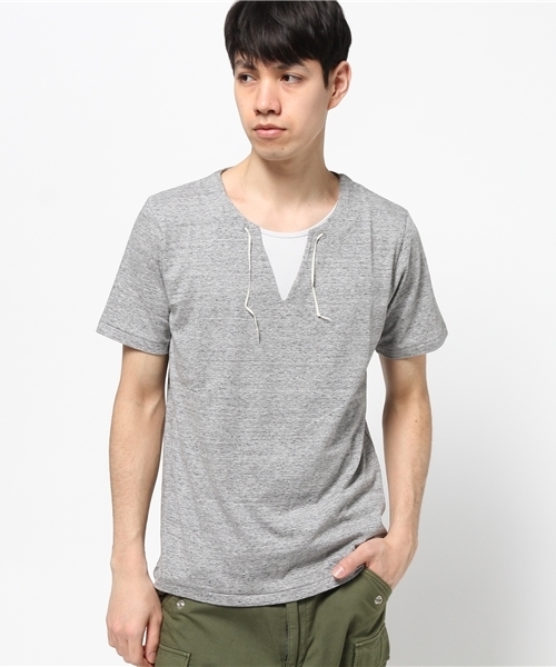 SABLE CLUTCH（セーブルクラッチ）の「LACE TEE（Tシャツ/カットソー・メンズ・ブラック/オフホワイト/グレー・MEDIUM/LARGE/SMALL）」の4枚目の写真