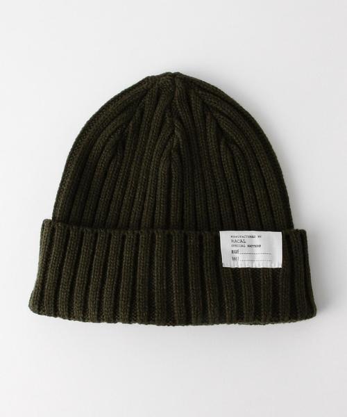 RACAL(ラカル)の「<Racal> STANDARD KNIT CAP/ニット帽◆(ニットキャップ/ビーニー・メンズ・ブラック/ダークグレー/ベージュ/オレンジ/オリーブ/ネイビー・FREE)」の4枚目の写真
