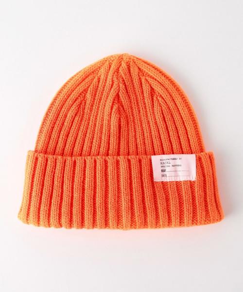 RACAL(ラカル)の「<Racal> STANDARD KNIT CAP/ニット帽◆(ニットキャップ/ビーニー・メンズ・ブラック/ダークグレー/ベージュ/オレンジ/オリーブ/ネイビー・FREE)」の6枚目の写真