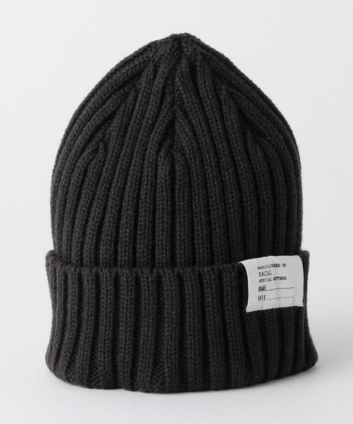 RACAL(ラカル)の「<Racal> STANDARD KNIT CAP/ニット帽◆(ニットキャップ/ビーニー・メンズ・ブラック/ダークグレー/ベージュ/オレンジ/オリーブ/ネイビー・FREE)」の9枚目の写真