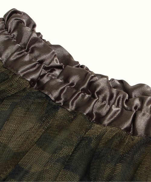Boomy Roomy(ブーミィルーミィ)の「3色3柄チュールスカパン(スカート・キッズ・カーキ/オフホワイト・150/140/100/120/130/110)」の7枚目の写真