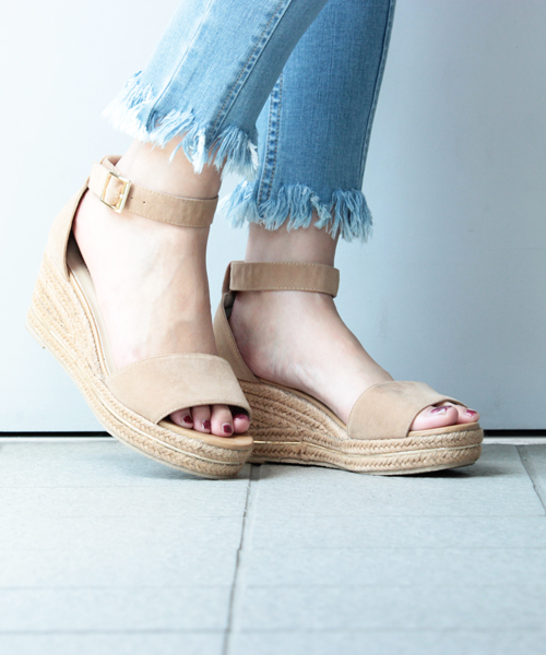 mysty woman（ミスティウーマン）の「カラージュートサンダル（サンダル・レディース・ライトグレー/ベージュ/ネイビー・MEDIUM/LARGE）」の3枚目の写真