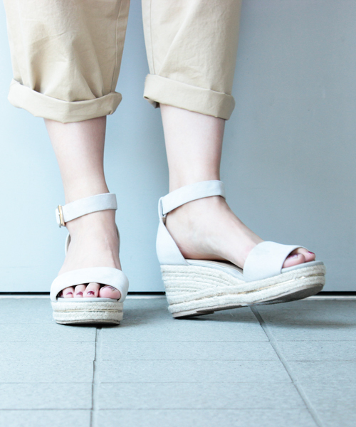 mysty woman（ミスティウーマン）の「カラージュートサンダル（サンダル・レディース・ライトグレー/ベージュ/ネイビー・MEDIUM/LARGE）」の5枚目の写真