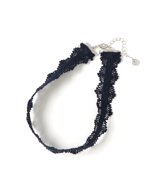 SLY（スライ）の「LACE CHOKER（チョーカー・レディース・レッド/ブラック/ネイビー・FREE）」の3枚目の写真