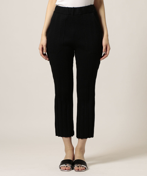 NINE(ナイン)の「ランダムリブパンツ (その他パンツ・レディース・ピンク/レッド/オフホワイト/ブラック・FREE)」の11枚目の写真