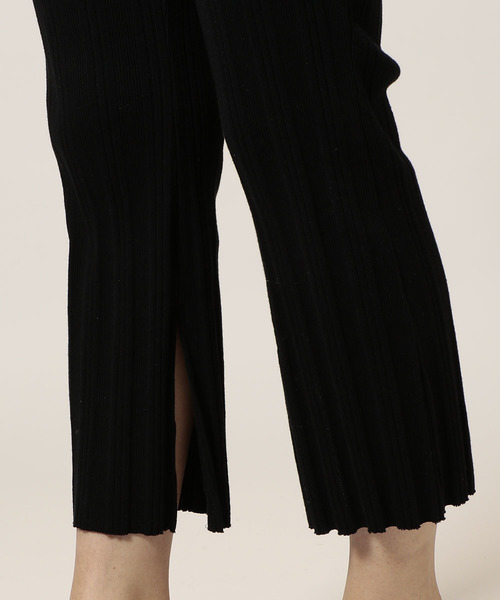 NINE(ナイン)の「ランダムリブパンツ (その他パンツ・レディース・ピンク/レッド/オフホワイト/ブラック・FREE)」の7枚目の写真